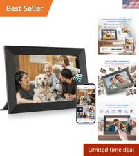 Uhale WiFi Digital Picture Frame - 10.1 Inch HD Touch Screen, 32GB Storage