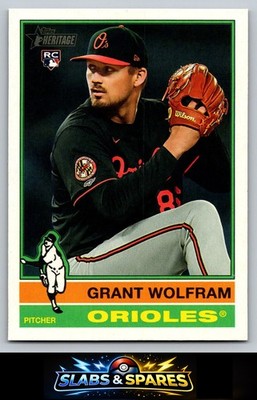 Grant Wolfram 2025 Topps Heritage #550 Rookie RC Baltimore Orioles