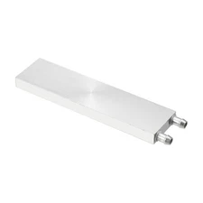 Aluminum Water Cooling Block 40x160x12mm Liquid Cooler Heat Sink Systems, Silver