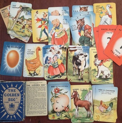 Das goldene Ei Kinder Kartenspiel Vintage Chad Valley 