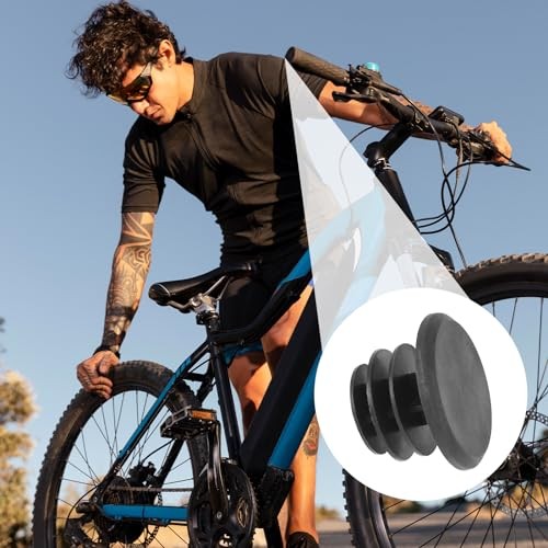 10-Piece Black Plastic Bike Handlebar Plugs - 2.7*1.6*1.7cm/1.06*0.62*0.7inch - Picture 7 of 8