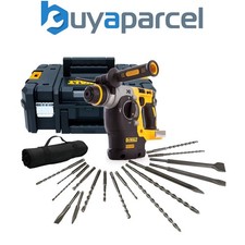 Dewalt DCH273N Cordless XR 18v SDS Brushless Hammer Drill + Tstak + 17 Piece Set
