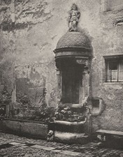 VOSGES. Neufch&acirc;teau- Puits de I'H&ocirc;tel de Ville 1906 old antique print picture