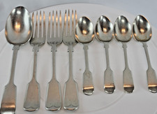 Antique Daniel & Arter Nevada Silver D&A Cutlery Set Birmingham 1890-1910
