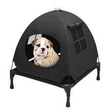 Elevated Pet Bed with Breathable Mesh for Small Cat and Dog, Raised Cooling P...