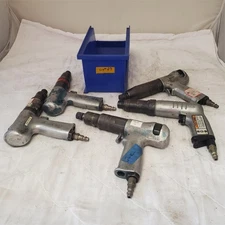 Lot of 5 Cleco Pneumatic Pistol Grip 1/4" Screwdriver/Nutrunner Air Tools Lot-27