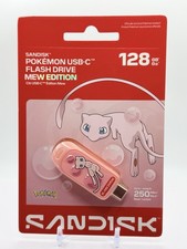 SanDisk Pokemon Mew Limited Edition - 128GB USB-C Flash Drive - Pink