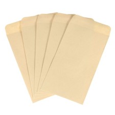 50 Pcs Invitation Envelopes, 3.5 x 6.5 Inch Card Envelopes for Wedding Brown 