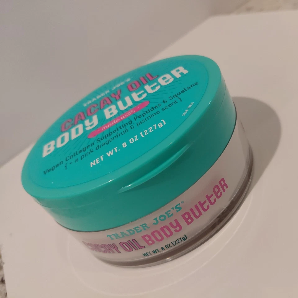 Trader Joe’s Cacay Oil Body Butter Moisturizer Pink Dragonfruit Jasmine Vegan - Image 2 of 2