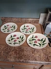 4 Stangl Pink Thistle Dinner Plates 10 inch Pottery C
