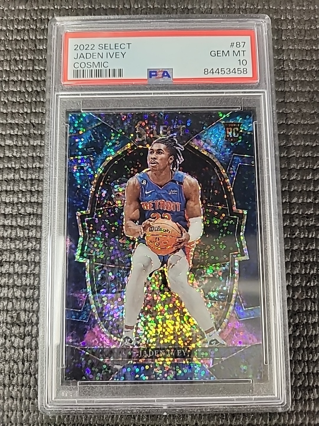 2022-23 Panini Select - Concourse Jaden Ivey #87 Cosmic Prizm (RC)