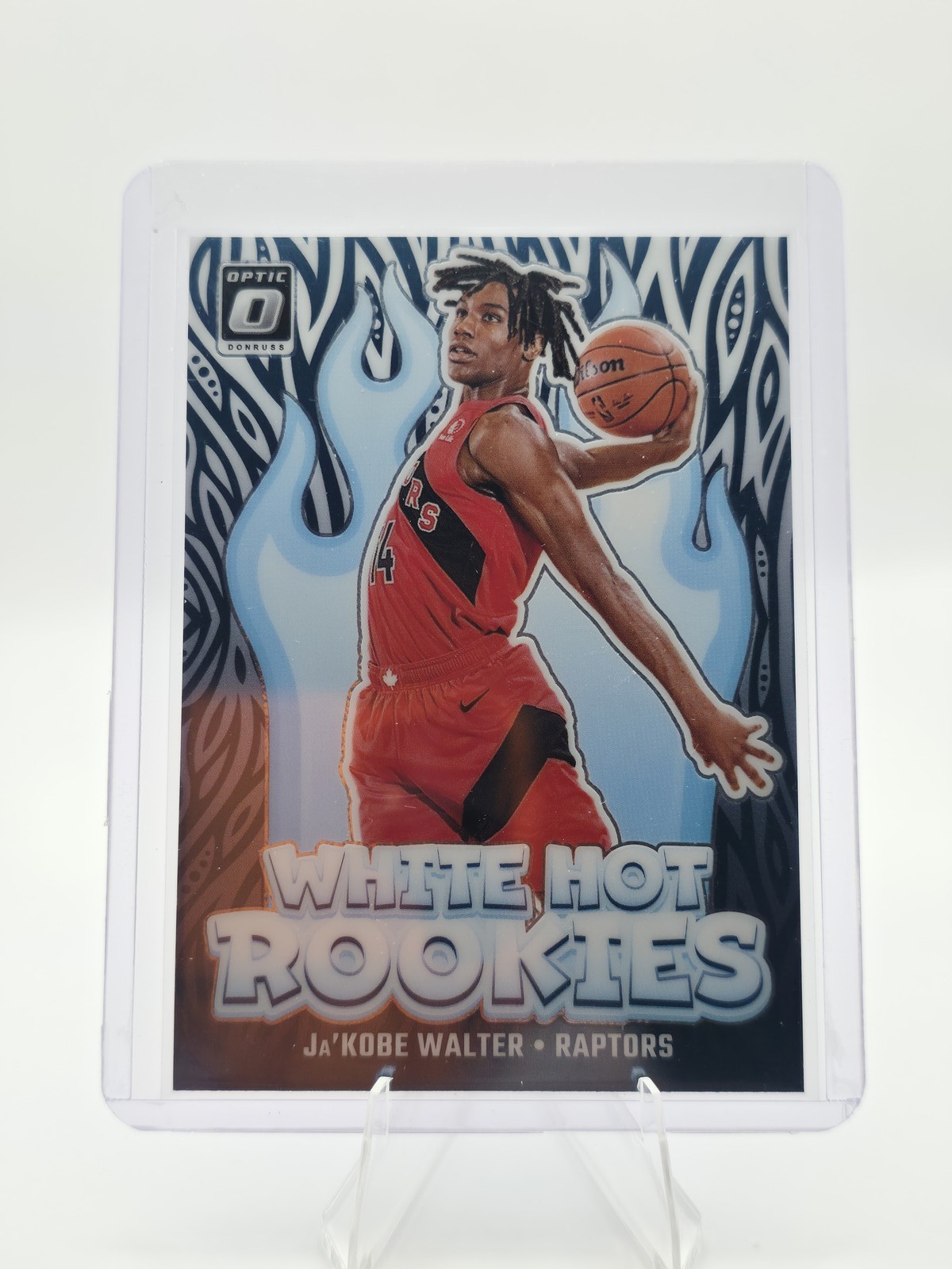 2024-25 Panini Donruss Optic - White Hot Rookies Ja'Kobe Walter #13 (RC) Raptors
