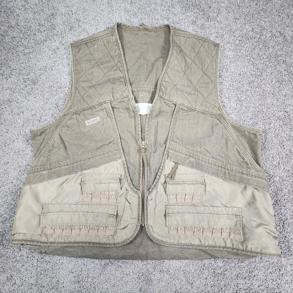 Vintage Columbia Shooting Vest Mens 3XL Hunting Trap Upland Utility Gorpcore - Image 2 of 4