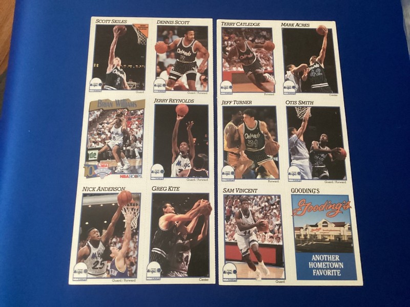 1991-92 Hoops - 2 Rare Uncut Sheets - Gooding’s - Orlando Magic