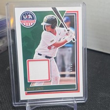 Panini Stars & Stripes 2022 Dean Moss USA Baseball Materials Gold RC /99 USAM-DM