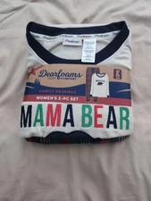 Dearfoams Cozy Comfort Women's SMALL 4-6 “Mama Bear” 2-Piece Pajama Set
