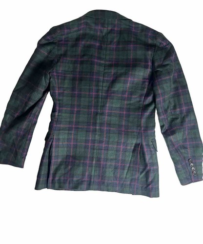 J Crew Ludlow Blazer Mens Slim 34S British Moon Cloth Plaid British Cloth Green - Picture 4 of 10