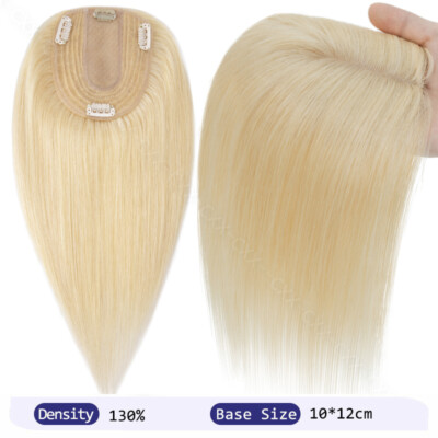 Russisch Remy Echthaar Topper Toupee Toupet Haarteile Clip In Hair Extensions DE
