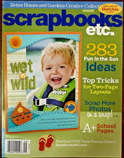 Scrapbooks etc. Magazine - Aug/Sept 2008 - Vintage  NLA - Scrapbooking