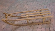 DDR HOLZ SCHLITTEN HOLZSCHLITTEN RAR OSTALGIE DEKO TR&Ouml;DEL VEB VINTAGE ANTIK