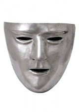 Battle-Merchant R&ouml;mische Gesichtsmaske Messing verzinnt f&uuml;r R&ouml;merhelm Lepramaske
