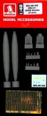 Brengun Models 1/48 GBU-31 JDAM 2000lb BOMB Resin & Photo Etch Set