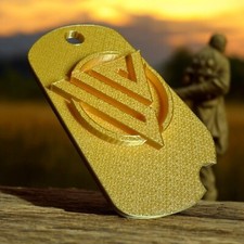 LOGO PERSONALIZZATO STAMPATO IN 3D ETICHETTE IDENTIFICATIVE OVERSIZE PERSONALIZZATE MILITARI