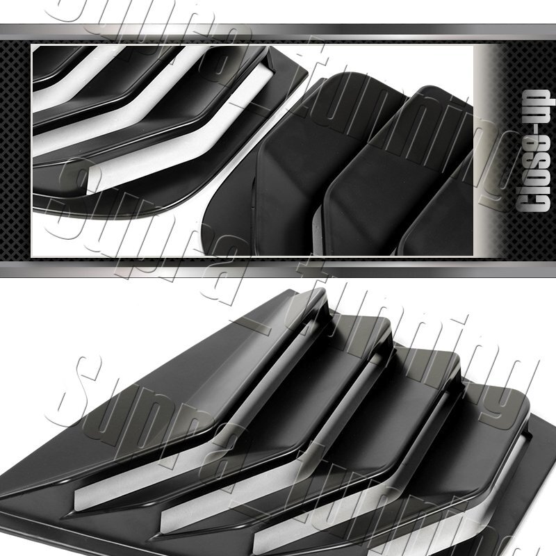 ABS For 20182022 Kia Stinger Black Side Window Louvers Scoop Cover Vent 2pcs eBay