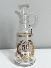 Anchor Hocking Glass Cruet Replacement Bottle Decanter 50th Anniversary Gift