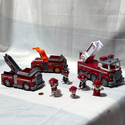 Paw Patrol Variety Fire Trucks & Marshall Action Figures Spin Master Nickelodeon