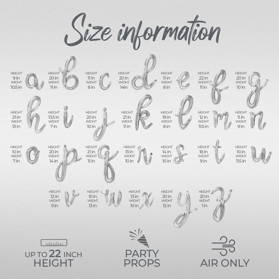 LIL SNOWFLAKE ON THE WAY Cursive Letter Balloon Banner, Baby Shower Party Decors - Image 4 of 4