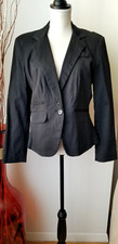Black 2-Button Blazer w/Front Pockets