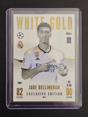 JUDE BELLINGHAM WHITE GOLD Exclusive Edition - Match Attax JUDE BELLINGHAM WHITE GOLD Exclusive Edition - Match Attax