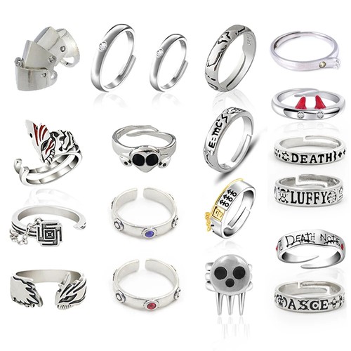 Anime Jujutsu Kaisen Okkotsu Anillos Juegos con disfraces Itadori Yuji Anillo de dedo ajustable