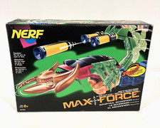 NERF MAX FORCE WHIPTAIL SCORPION BLASTER SET W/ ORIGINAL BOX PAPER 1995 HASBRO