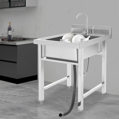 High-Quality Stainless Steel Sink   Easy to Clean with Adjustable Height