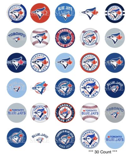 Toronto Blue Jays Pre-Cut 1 Inch Bottle Cap Images (3 Options) - Picture 4 of 4