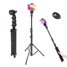 Extendable 51" Selfie Stick Tripod with Wireless Remote for Smartphones Cameras