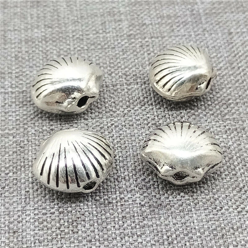5 Stück 925 Sterling Silber Muschelperlen Muschel Strand Spacer für Armband - Bild 4 von 4