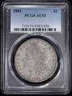 1884-P $1 Morgan Silver Dollar PCGS AU 53