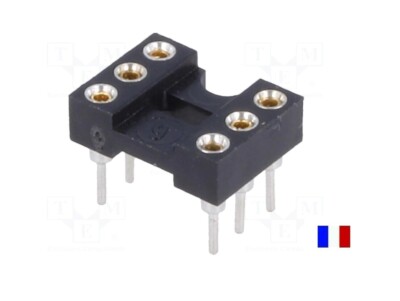 Lot De 5 Supports DIP8 à 8 Broches - Socket Lyre/tulipe Pour Circuits Intégrés CI