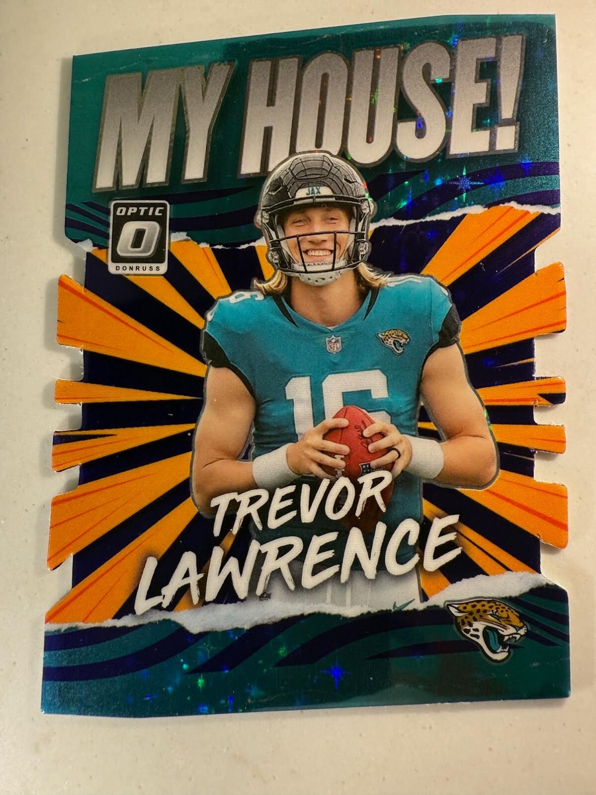 2021 Donruss Optic Trevor Lawrence My House Purple Stars #ed 10/25 RC