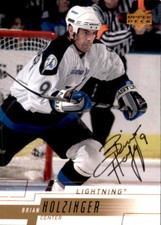 Brian Holzinger Signed Auto 2000-01 Upper Deck card Tampa Bay Lightning