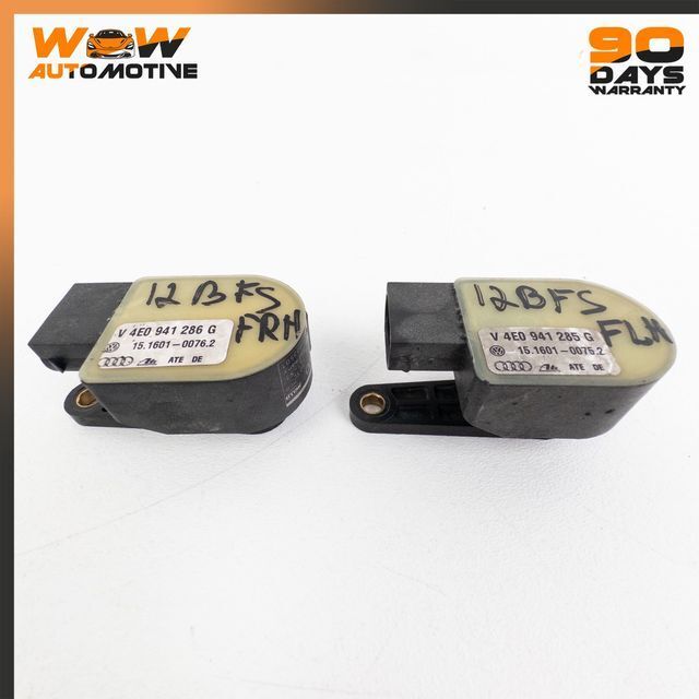 06-13 BENTLEY CONTINENTAL FLYING SPUR FRONT RIGHT LEFT SUSPENSION LEVEL SENSOR