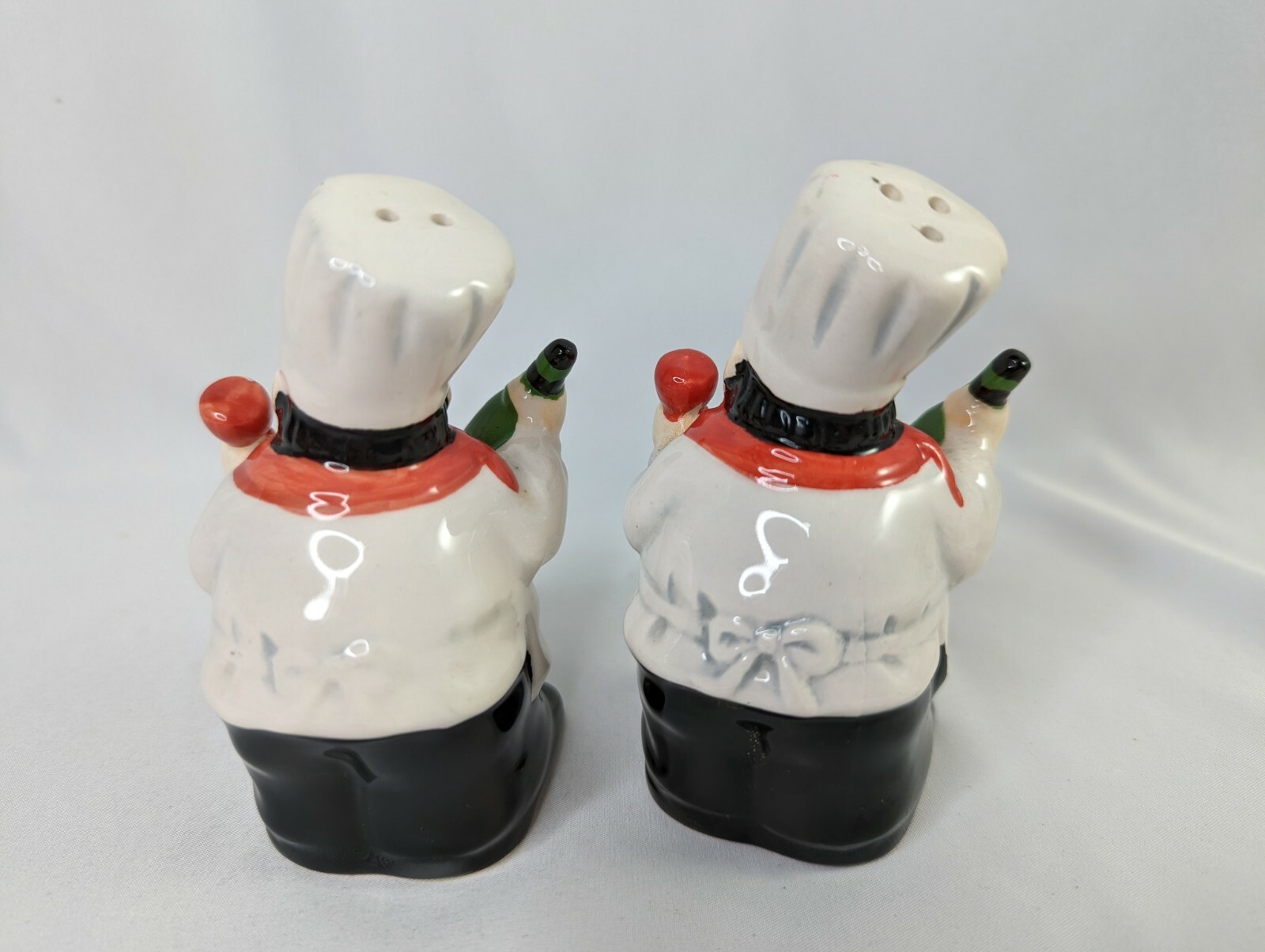 Fat Chefs Kitchen Salt And Pepper Shakers 4 Inch eBay