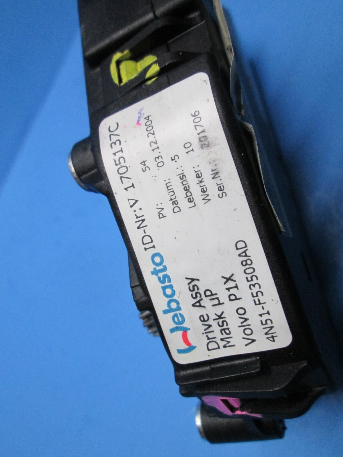 20042013 Volvo C30 S40 V50 S60 V60 S80 XC70 Sunroof Moonroof Motor