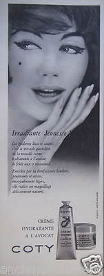 WERBUNG 1959 COTY FEUCHTIGKEITSCREME MIT AVOCAT - ADVERTISING