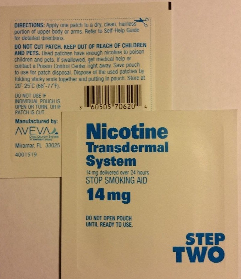 Rugby Nicotine Transdermal System Patch 14 mg Step 2, 14 PATCHES ( 2