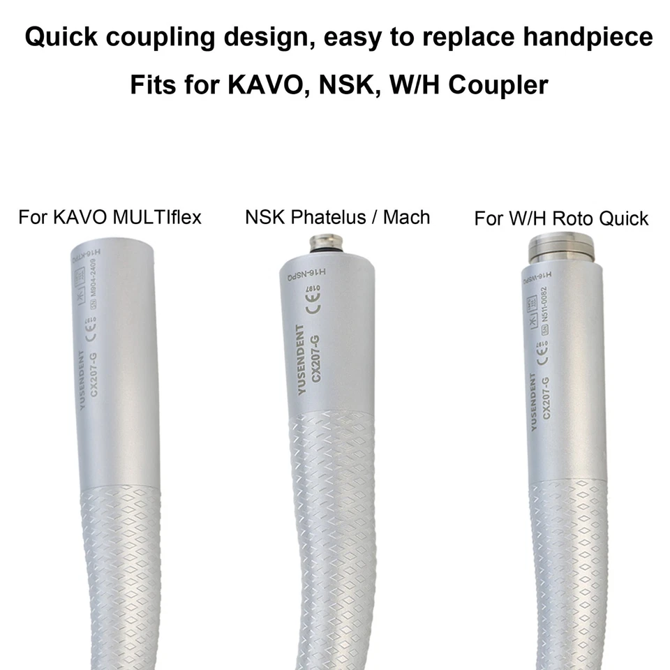 COXO Dental High Speed Handpiece Fiber Optic For KaVo MULTIflex NSK W/H Coupler - Image 2 of 4