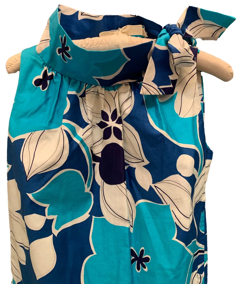 Maxi Vestido Hawaiano Sin Mangas LIBERTY HOUSE by SYDNEY 80s Vintage Para Mujer -Talla S Foto 3 de 4